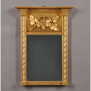 Federal Gilt-gesso and Wood Mirror