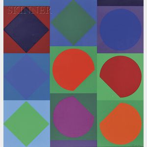 Victor Vasarely (French/Hungarian, 1906-1997) Planetary Folklore
