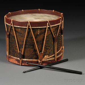 Paint-decorated Field Drum
