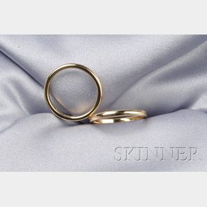 Pair of 18kt Gold Bands, Tiffany & Co.