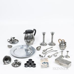 Group of Pewter Table Items