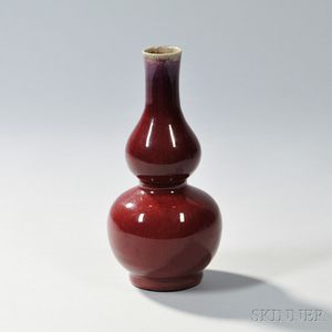 Flambe Double-gourd Vase