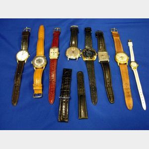Six Men's and Two Women's Watches