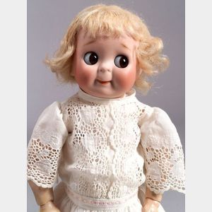 Kestner 221 Bisque Head Googlie-Eyed Doll
