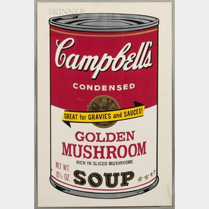Andy Warhol (American, 1928-1987) Golden Mushroom