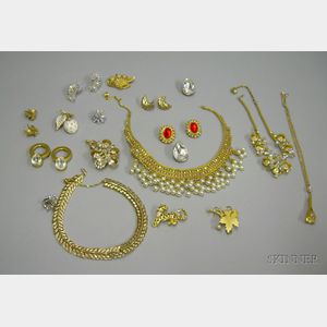 Group of Vintage and Later Costume Jewelry