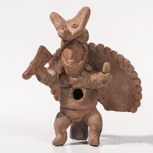 Colima Warrior Figure