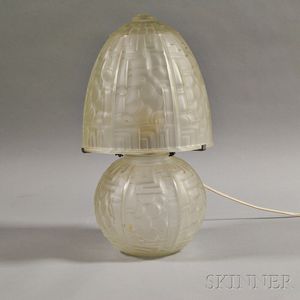 Art Deco Lamp Base and Shade