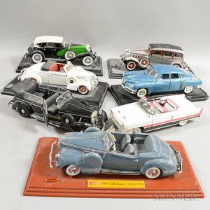 Fourteen Detailed Diecast Model Cars