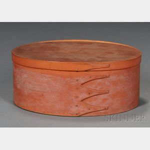 Shaker Bittersweet-painted Covered Oval Storage Box