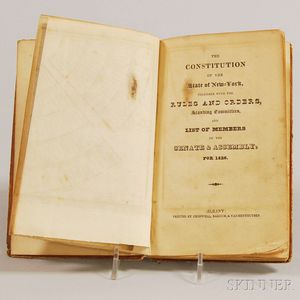 Constitution of the State of New York, together with the Rules and Orders, Standing Committees, and List of Members of the Senate & Ass