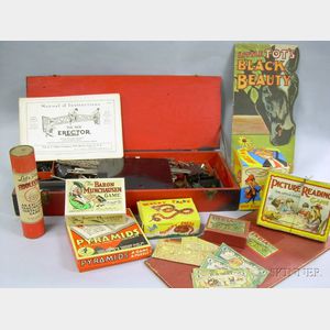 Group of 1920s and 1930s Children's Games and Books