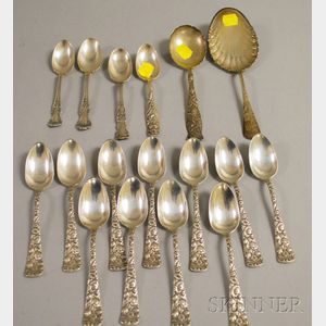 Seventeen Sterling Silver Spoons