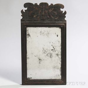 Paint-decorated Queen Anne Mirror