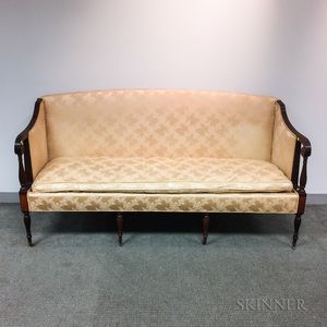 Federal Upholstered Mahogany Sofa