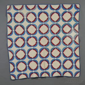 Pieced and Appliqued Cotton Patchwork Quilt