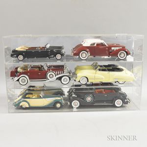 Six Detailed Diecast Model Cars