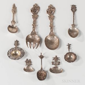 Group of German and Dutch Serving Pieces