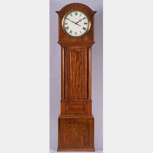 Scottish Mahogany Longcase Flute Clock