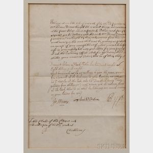 Pepys, Samuel (1633-1703) Manuscript Receipt Signed, 20 May 1669.