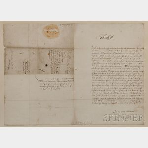 Charles I of England (1600-1649) Document Signed, 7 April 1636.