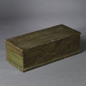 Paint-decorated Pine Storage Box