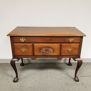 Chippendale-style Carved Mahogany Dressing Chest