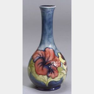 Moorcroft Hibiscus Pottery Vase