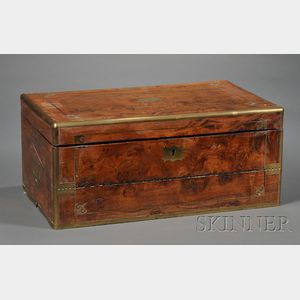 Chinese Brass-bound Rosewood Lap Desk
