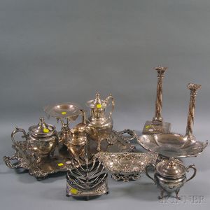 Group of Mostly Victorian Silver-plated Tableware