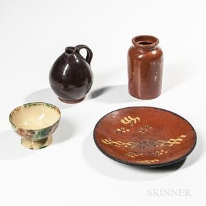 Four Pottery Table Items