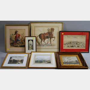 Seven Assorted 19th-20th Century Decorative European Prints