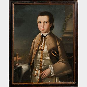 Anglo-American School, 18th Century Portrait of a Young Man.