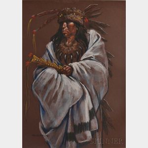 Nancy McLaughlin (American, 1932-1985) Native American Indian