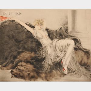 Louis Icart (French, 1888-1950) Paresse (Laziness)