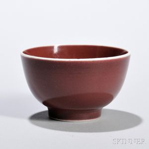 Monochrome Copper Red-glazed Cup