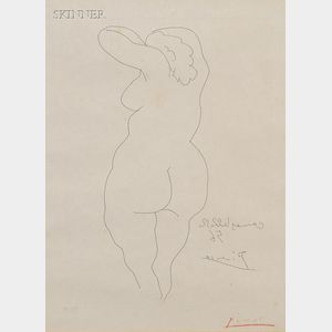 Pablo Picasso (Spanish, 1881-1973) Femme vue de dos