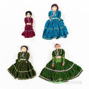 Four Navajo Dolls