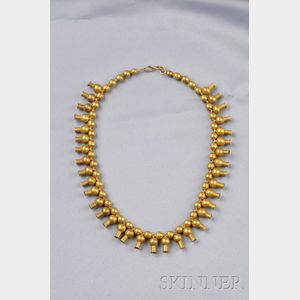 Gold Fringe Necklace, Persia