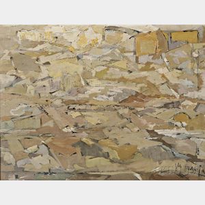 Juan Manuel Caneja (Spanish, 1905-1988) Abstract Landscape