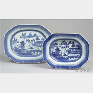 Two Canton Porcelain Platters