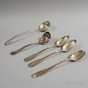 Five Ladles and Serving Spoons