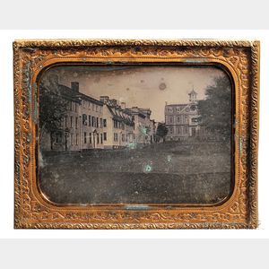 Half-plate Daguerreotype of The Colony House, Newport, Rhode Island
