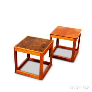 Two Charles Webb Cube Tables
