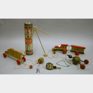 Four Tinker Toy Items, Miscellaneous Toys, and Collectibles