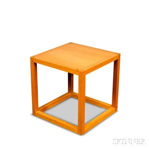 Charles Webb Red Oak Cube Table