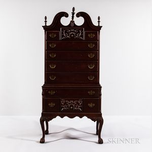 Chippendale-style Mahogany High Chest