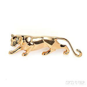 18kt Gold "Panthere" Brooch, Cartier