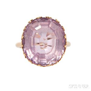 14kt Gold and Kunzite Ring