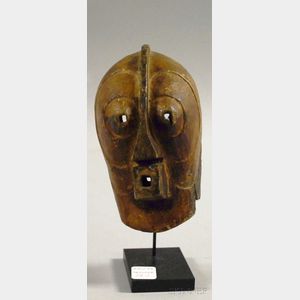 Small Songye Kifwebe-style Carved Wood Mask.